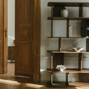 Nova Nook SALA II tall bookcase, Villa Walnut, 120 × 179 cm small 5