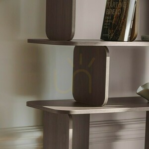 Nova Nook SALA II tall bookcase, Villa Walnut, 120 × 179 cm small 7