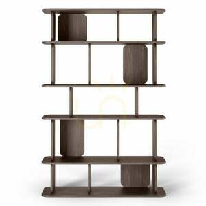 Nova Nook SALA II tall bookcase, Villa Walnut, 120 × 179 cm small 0