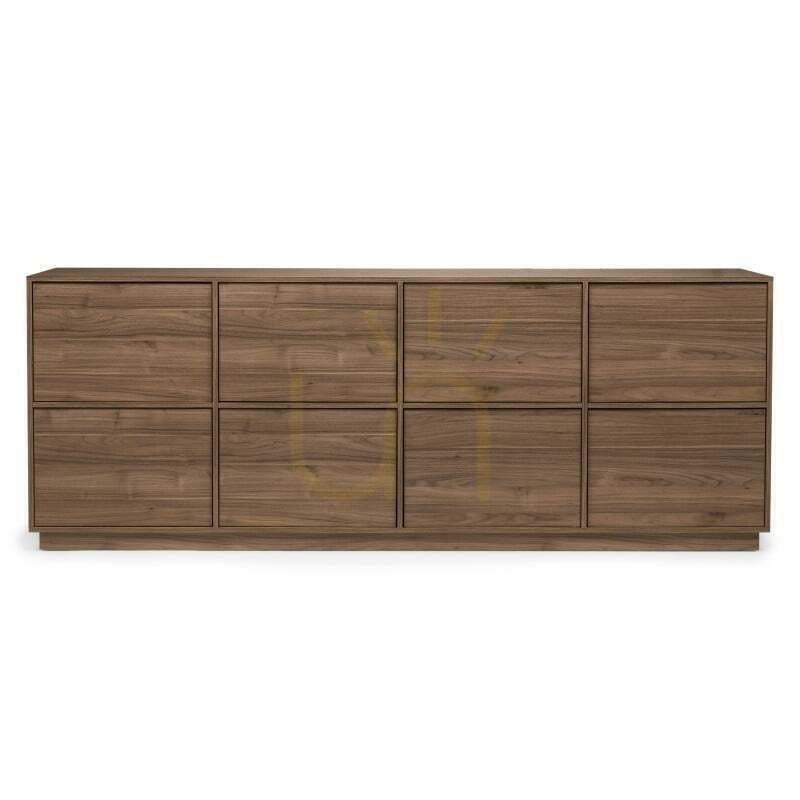 WASABI 8-door chest of drawers, Nova Nook royal walnut