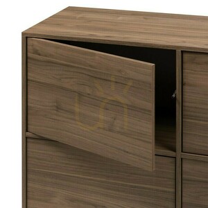 WASABI Four-Door Chest of Drawers, Nova Nook Royal Walnut small 4