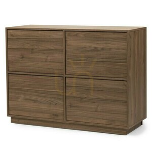 WASABI Four-Door Chest of Drawers, Nova Nook Royal Walnut small 7
