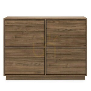 WASABI Four-Door Chest of Drawers, Nova Nook Royal Walnut small 0