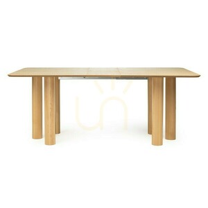 LOALOA Extendable Table 140–200 cm, natural oak veneer, beech wood, rounded edges, Nova Nook 4 LOALOA Extendable Table 140–200 cm, natural oak veneer, beech wood, rounded edges, Nova Nook small 4