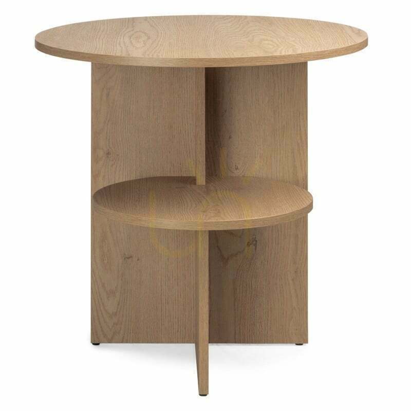 ESO Round Side Table, Cremona Oak, Torro Nova Nook