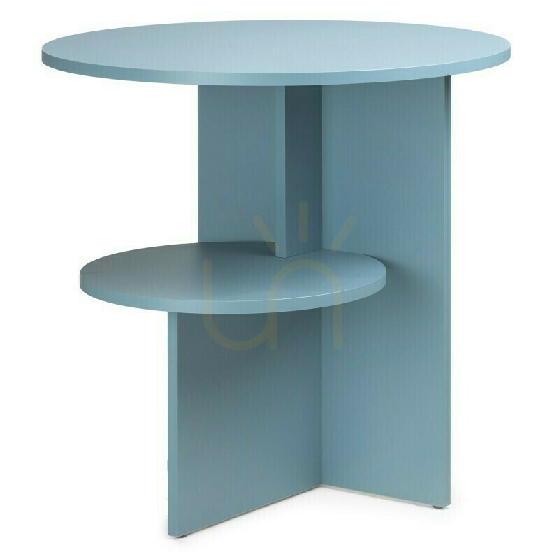 Check ESO Round Side Table, Nova Nook Chalk Blue ESO Round Side Table, Nova Nook Chalk Blue