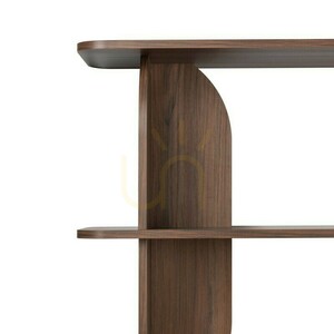 LLOK Tall Bookcase, Rounded, Warmian Walnut, Nova Nook 4 LLOK Tall Bookcase, Rounded, Warmian Walnut, Nova Nook small 4