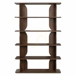 LLOK Tall Bookcase, Rounded, Warmian Walnut, Nova Nook 0 LLOK Tall Bookcase, Rounded, Warmian Walnut, Nova Nook small 0