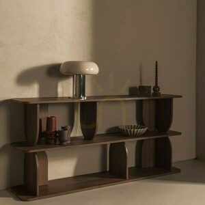 LLOK Low Shelf, Rounded, Warmian Walnut, Nova Nook small 3