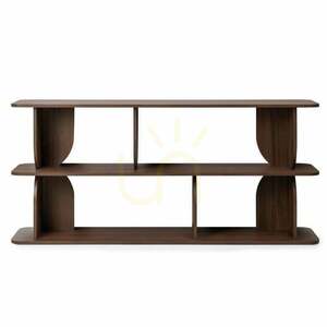 LLOK Low Shelf, Rounded, Warmian Walnut, Nova Nook small 0
