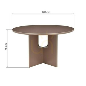 HOLL 120 cm Dining Table, Brown Nova Nook small 6