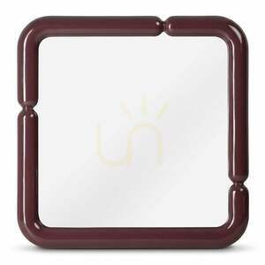 AVIN Decorative Wall Mirror, 90 x 90 cm, Burgundy-Brown, Glossy, Nova Nook 0 AVIN Decorative Wall Mirror, 90 x 90 cm, Burgundy-Brown, Glossy, Nova Nook small 0