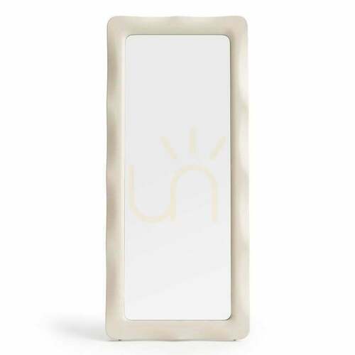 Check NOELLA Rectangular Mirror, 180 x 80 cm, Light Beige, Glossy, Nova Nook