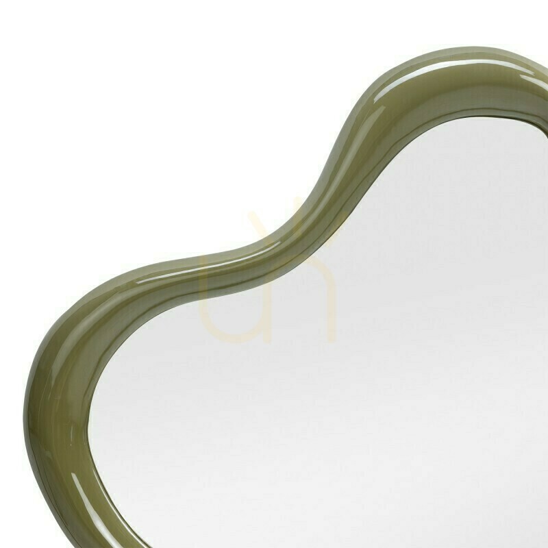 Show IZZY Wall Mirror, irregularly shaped, light green, glossy, by Nova Nook IZZY Wall Mirror, irregularly shaped, light green, glossy, by Nova Nook
