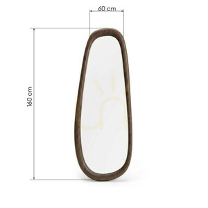 ALRO Wall Mirror, Dark Walnut Nova Nook small 2