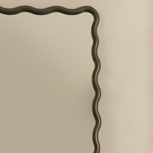 IMMER Wall Mirror with a Wavy Frame, Dark Walnut by Nova Nook 3 IMMER Wall Mirror with a Wavy Frame, Dark Walnut by Nova Nook small 3