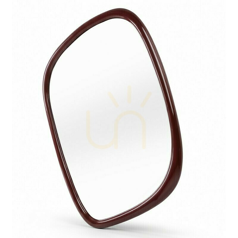 Preview IRISO wall-mounted mirror, irregularly shaped, burgundy-brown in color, with a Nova Nook gloss finish IRISO wall-mounted mirror, irregularly shaped, burgundy-brown in color, with a Nova Nook gloss finish