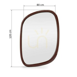 IRISO wall-mounted mirror, irregularly shaped, burgundy-brown in color, with a Nova Nook gloss finish 3 IRISO wall-mounted mirror, irregularly shaped, burgundy-brown in color, with a Nova Nook gloss finish small 3