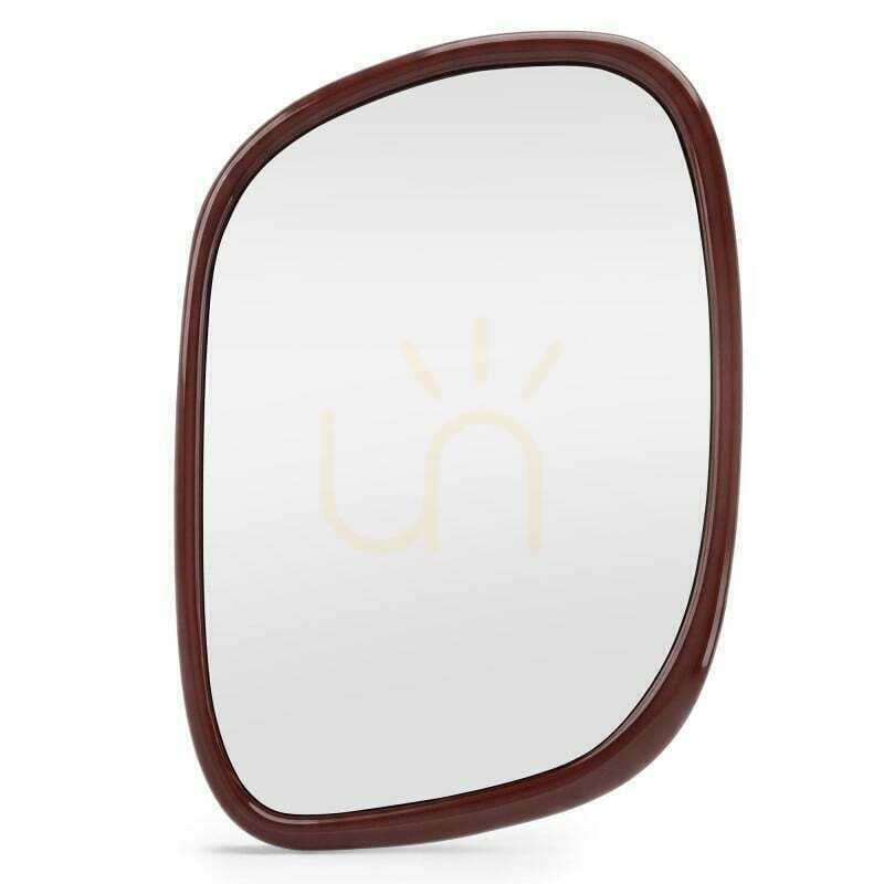 Check IRISO wall-mounted mirror, irregularly shaped, burgundy-brown in color, with a Nova Nook gloss finish IRISO wall-mounted mirror, irregularly shaped, burgundy-brown in color, with a Nova Nook gloss finish