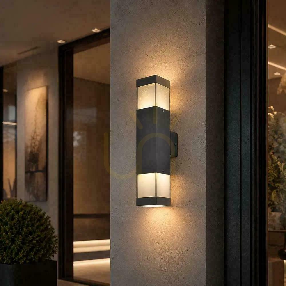 View V-TAC LED 2xGU10 Black IP44 Exterior Wall Mount Light Fixture VT-10187, 3-Year Warranty V-TAC LED 2xGU10 Black IP44 Exterior Wall Mount Light Fixture VT-10187, 3-Year Warranty