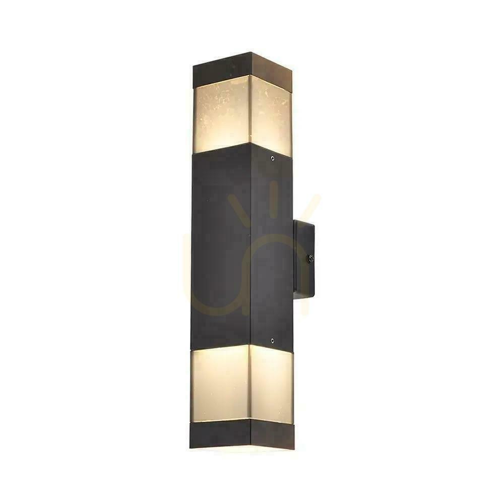 Check V-TAC LED 2xGU10 Black IP44 Exterior Wall Mount Light Fixture VT-10187, 3-Year Warranty V-TAC LED 2xGU10 Black IP44 Exterior Wall Mount Light Fixture VT-10187, 3-Year Warranty
