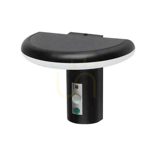 Check V-TAC 2W LED Solar-Powered Garden Wall Sconce with Motion Sensor, IP54, VT-81018, 3000K, 95 lm, 3-Year Warranty