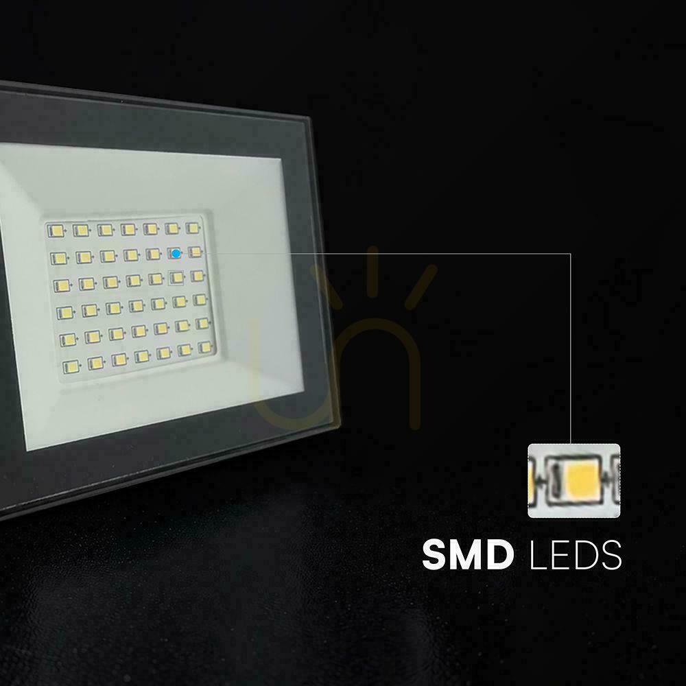 Check V-TAC 30W LED SMD Floodlight, Black, VT-44037, 4000K, 2340 lm V-TAC 30W LED SMD Floodlight, Black, VT-44037, 4000K, 2340 lm