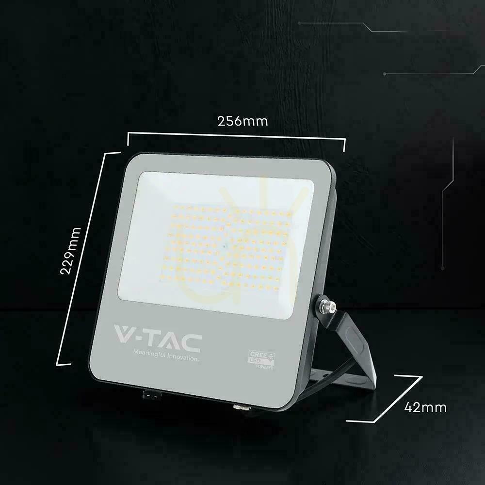Show V-TAC CREE CHIP 100W LED Floodlight, 185 lm/W, Black, VT-44105, 4000K, 18,500 lm, 6-Year Warranty V-TAC CREE CHIP 100W LED Floodlight, 185 lm/W, Black, VT-44105, 4000K, 18,500 lm, 6-Year Warranty