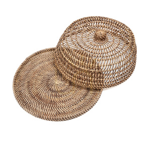 BAZAR BIZAR The Rattan Food Cover Natural Brown L small 6