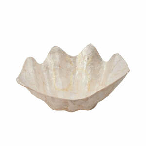 BAZAR BIZAR Mother of Pearl White Soap Dish M BABL047W-M small 0
