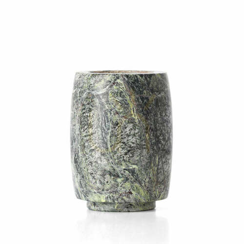 Check Marble Candle Holder BAZAR BIZAR Bidasar Green 10 cm