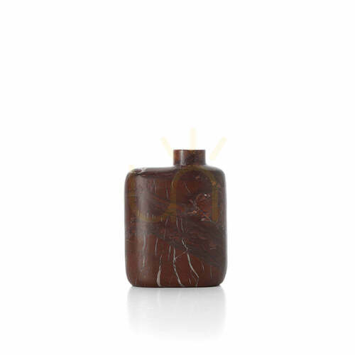 Check Marble Vase BAZAR BIZAR Wine Red 17.5 cm