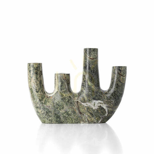 Check Marble Vase BAZAR BIZAR Bidasar Green 22.5 cm