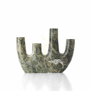 Marble Vase BAZAR BIZAR Bidasar Green 22.5 cm small 0