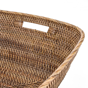 BAZAR BIZAR Hannah Laundry Basket Natural Brown Rattan L small 8