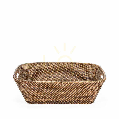 Check BAZAR BIZAR Hannah Laundry Basket Natural Brown Rattan L
