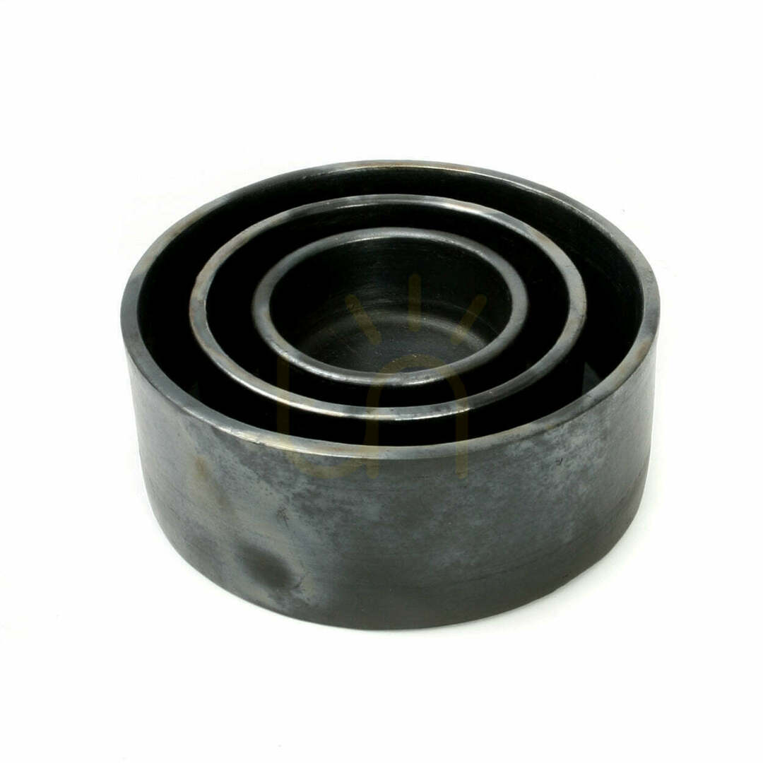 Ceramic Cylinder Dish Grey L BAZAR BIZAR