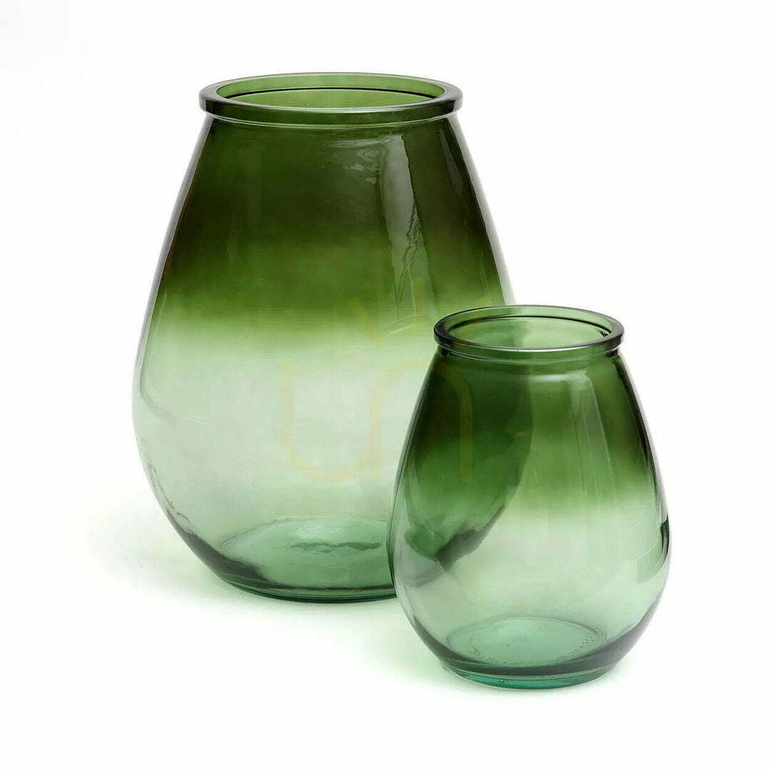 View Glass Vase BAZAR BIZAR Green 23 cm Glass Collection M Glass Vase BAZAR BIZAR Green 23 cm Glass Collection M
