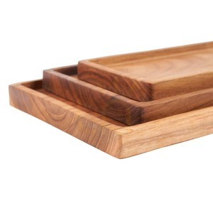 Bazar Bizar Gormandize teak serving tray Natural L 30×18 cm small 4