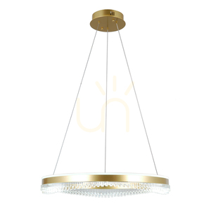 Italux Morte Gold LED Pendant Light, 60 cm, Switchable Light Colour small 3
