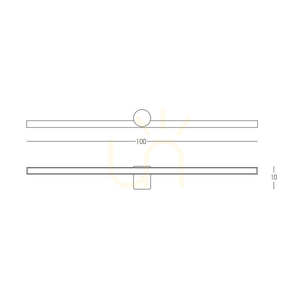 Zambelis 22126-W LED bathroom wall light, 100 cm, sandy white, 21 W, 3000 K, IP54 small 2