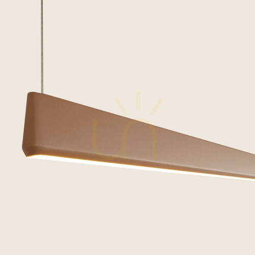 Check Pendant LED Line Light 32W 3000k Triac Sandy Brick RED ZAMBELIS