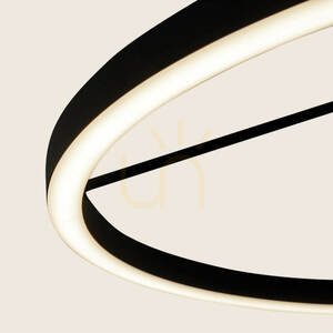 Ceiling LED Light 26W 3000k Triac Sandy Black ZAMBELIS small 1