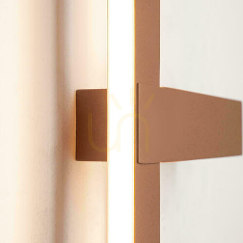 Check Wall LED Light 25W 3000k Triac Sandy Brick RED ZAMBELIS
