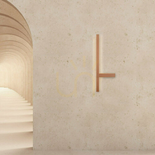 Check Wall LED Light 40W 3000k Triac Sandy Brick RED ZAMBELIS
