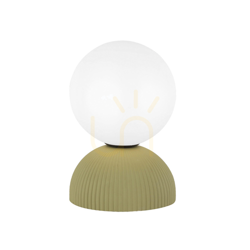 Check Table Light 1xg9 LED MAX 9W Clay Olive Green - Black ZAMBELIS