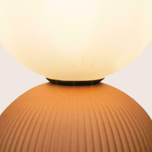 Check Table Light 1xg9 LED MAX 9W Clay Terracotta - Black ZAMBELIS