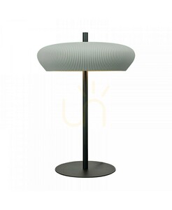 Table Light 2xg9 LED MAX 9W Grey - Sandy Black Clay - Metal ZAMBELIS small 0