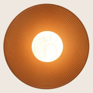 Pendant Light 1xg9 LED MAX 9W Terracotta Clay - Black - Metal - Opal Glass ZAMBELIS small 2