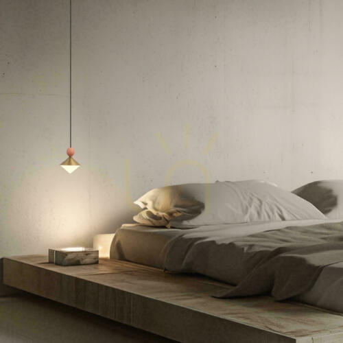 Check Pendant LED Light 8W 3000k Ceramic - Metal - Glass, Brass ZAMBELIS